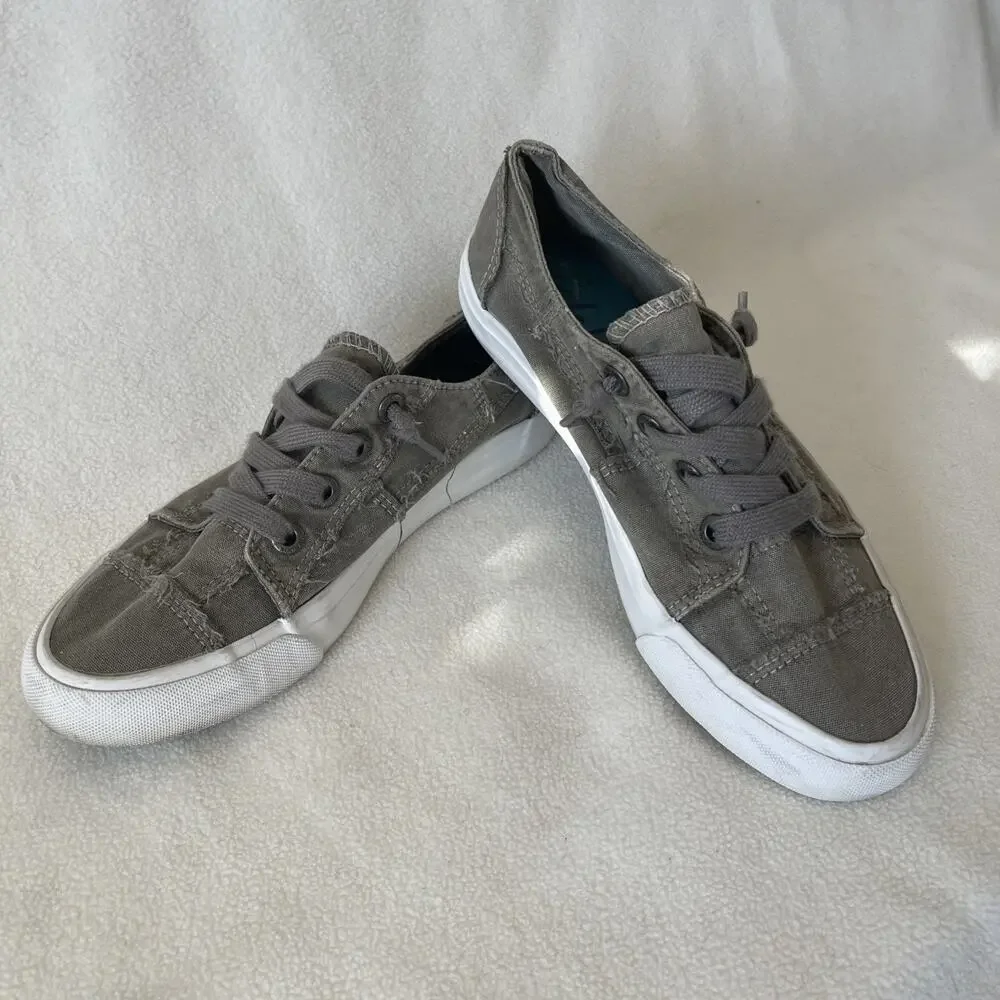 Women’s Size 8 Blowfish Army Green Casual Tennis Shoes Laces